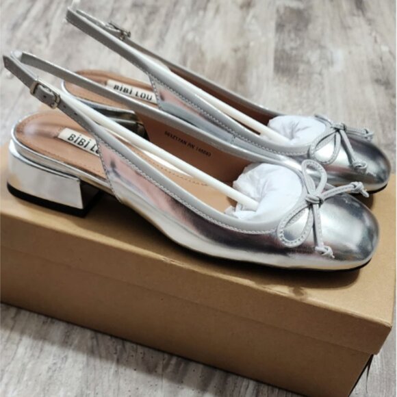 Brand New Bibi Lou Suzy Slingback Heels - Picture 8 of 10